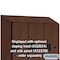 Salsbury Industries 2 Tier 'S' Designer Locker, 54"Wx76"Hx24"D, 6 Door, Mahogany 18-27364MAH - alternate 6
